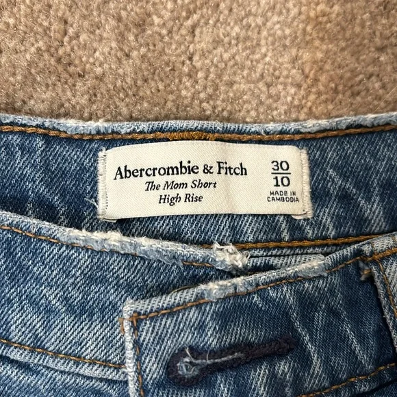 COPY - Abercrombie & Fitch High Rise Denim Shorts - Picture 2 of 5